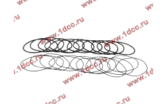 Кольцо уплотнительное гильзы цилиндра (комплект 12 тонких и 12 толстых) двигатель TD226B6G фото Новосибирск
